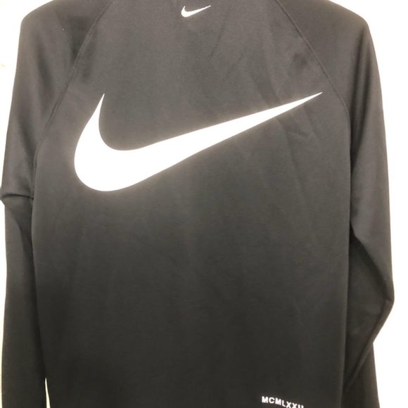 RARE NIKE SPORTY CHIC DOUBLE SWOOSH ZIP UP JACKET SIZE SMALL UNISEX FIT - Picture 2 of 11